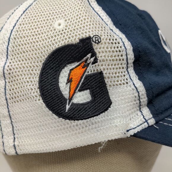 District Men's Zero Zone Gold Club Strapback Mesh Back Hat Blue White Gatorade - Picture 7 of 13